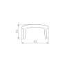 Экран Arlight PLINTUS-H40-2000 Opal 052406
