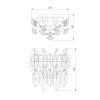 Настенный светильник Bogates Onyx 372/2 Strotskis a065318