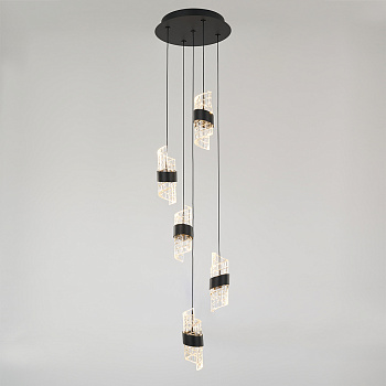 Каскадная люстра DeLight Collection MD23001022-5A matt black