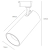Трековый однофазный светильник ЭРА TR5-30 COB  BK Б0049055