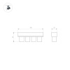 Трековый светильник Arlight MAG-ORIENT-KRATER-L195-12W Day4000 (WH, 25 deg, 48V, DALI) 037331