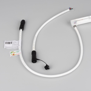 Светодиодная лента герметичная Arlight MOONLIGHT-PRO-TOP-X336-16x16mm 24V RGBW-Warm (12 W/m, IP67, 10m, wire x2) (Вывод боковой) 054981
