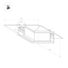 Коннектор угловой для встраиваемого магнитного шинопровода Arlight MAG-MICROCOSM-CON-FDW-L90 (WH) (IP20 Металл) 062720