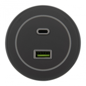 Трековая розетка Arte Milano Am-track-sockets-39 399732TS/USB-Type-C Silver
