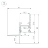 Профиль Arlight СEIL-S14-SHADOW-T-2000 BLACK 040779