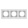 Рамка стеклянная на 3 поста Arlight FRM-GLARE-GC-3-WH 043838