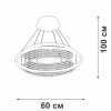 Подвесная люстра Vitaluce V5400-0/1S