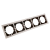 Рамка 5-местная Stekker Мия PFR00-3005-08 пудровый жемчуг 50490