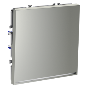 Проходной переключатель одноклавишный с подсветкой Voltum S70 VLS010405 (сталь)