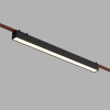 Трековый однофазный светильник Denkirs Belty linear DK5676-BK