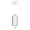 Подвесной светильник WOLTA Muse WSL-GX53/P19WG-2