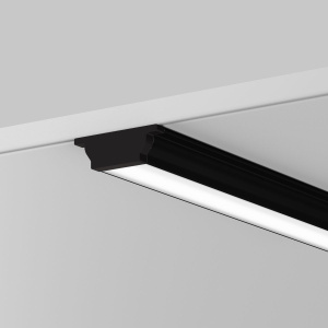 Алюминиевый профиль Maytoni Led Strip накладной с вертикальным изгибом (Черный, 2 м) ALM-1103-B-2M 631018