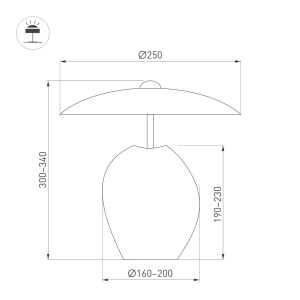 Светильник Arlight SP-UMANI-TAB-S25x34-6W Warm2700 (BK, 90 deg, 230V) (IP20, Натуральный камень) 061711