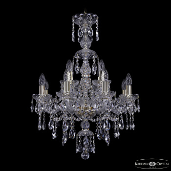Подвесная люстра Bohemia Ivele Crystal 1415/8+4/200/XL-76 G