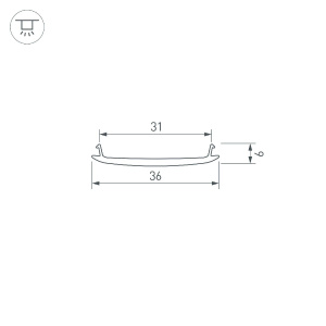 Экран Arlight STRETCH-S-35-CEIL-CENTER-10m 040821(1)