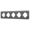 Рамка на 5 постов стеклянная Arlight FRM-OMALI-SFGS-5-GR 049722