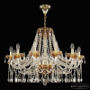 Подвесная люстра Bohemia Ivele Crystal 5413/12/300 G Amber/M-1F