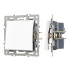 Механизм выключателя одноклавишный проходной Arlight SWT-MKP1-PL-WH (250V, 16A) 043714