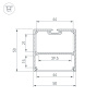Алюминиевый профиль Arlight SL-LINE-5050-LW-2000 ANOD 038433