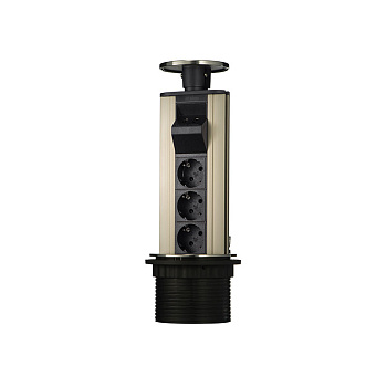 Блок розеток 12S (3 секции и 2 USB) Mebax 00-00001165