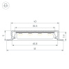 Профиль Arlight SL-LINIA40-F-H9-2000 ANOD (Алюминий) 063906