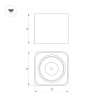 Накладной светильник Arlight SP-DICE-S78x78-10W Day4000 (WH, 24 deg, 230V) 046634