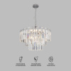 Подвесная люстра Eurosvet Elegante 10130/8 хром/прозрачный хрусталь Strotskis Smart a060642