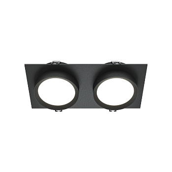 Встраиваемый светильник Maytoni Hoop DL086-02-GX53-SQ-B
