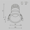 Встраиваемый светильник Maytoni Dip DL118-15W-4K-W