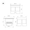 Ландшафтный светильник Arlight LTD-DAFNA-GROUND-R130-11W Warm3000 (SL, 20 deg, 230V) (IP67 Металл) 061190