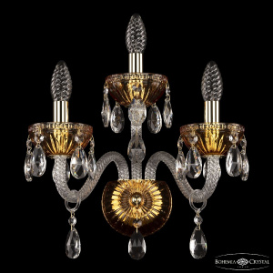 Бра Bohemia Ivele Crystal 5417B/2+1/165 G Amber/M-1G