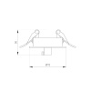 Чаша потолочная встраиваемая Arlight SPX-CANOPY-R90-C6.5 (BK) 046017
