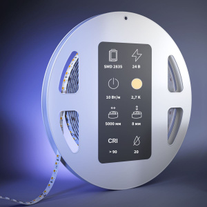 Светодиодная лента Maytoni Led Strip 24В 2835 10Вт/м 2700К 5м IP 20 201320