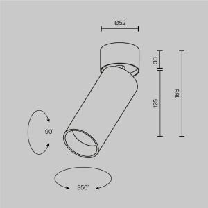 Спот Maytoni Technical Focus Led C055CL-L12W2.7K-W-PT