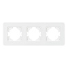 Рамка на 3 поста стеклянная Arlight FRM-OMALI-SFGS-3-WH 049712