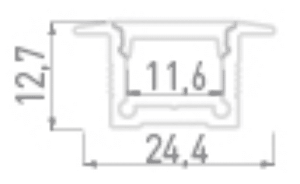 Профиль алюминиевый DesignLed LE.2613 001971