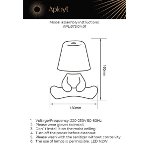 Настольная лампа Aployt Ninon APL.673.04.01