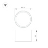 Накладной светильник Arlight SP-BISCOTTO-R120-12W Warm3300-MIX (BK, 80 deg, 230V) 055010