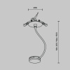 Коннектор питания встраиваемый Maytoni Pendant system Parity TRA130RWC-2B