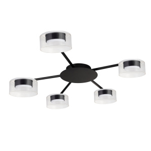Потолочная люстра Arte Lamp Alius A8042PL-5BK