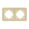 Рамка на 2 поста алюминиевая Arlight FRM-AKIRY-SFAL-2-GD 049739