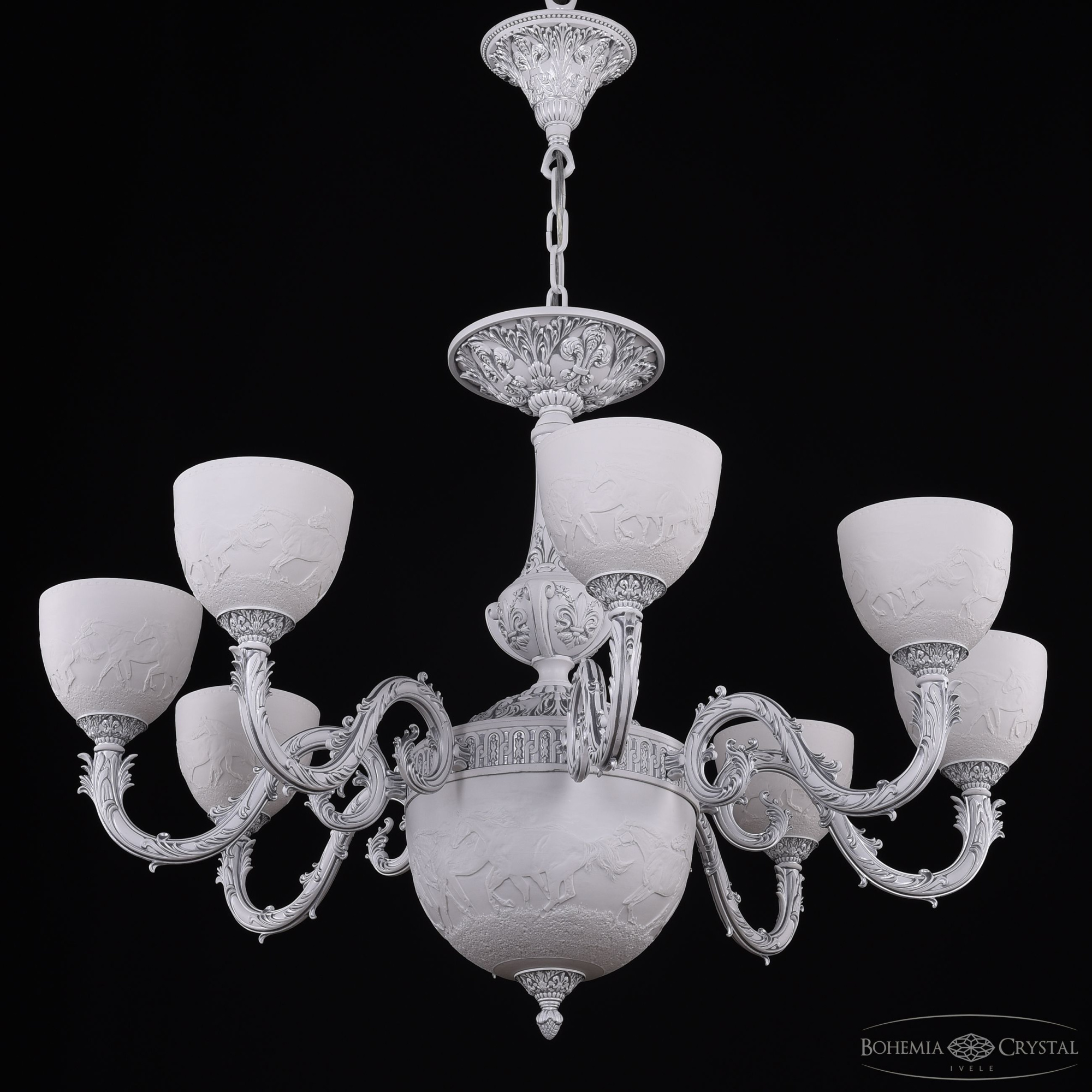 Подвесная люстра Bohemia Ivele Crystal AL79101P/8/250 WMN P1 U Horse