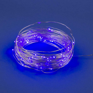 Светодиодная гирлянда Uniel Роса (UL-00007187) фиолетовый ULD-S1000-100/SCB/3AA Purple IP20 Dew