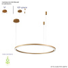 Подвесная люстра Crystal Lux FORTUNA SP88W LED GOLD