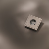 Накладка для розетки с заземлением и защитными шторками S70 Metal (платина) Voltum VLSM000710