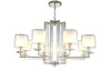 Подвесная люстра Crystal Lux Nicolas NICOLAS SP-PL8 NICKEL/WHITE