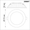 Встраиваемый светильник Novotech Gesso 358807