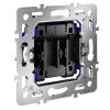 Механизм выключателя двухклавишного 10А Voltum S70 VLS0201M