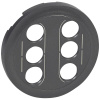 Лицевая панель Legrand Celiane розетки аудио/видео 2xRCA графит 067864