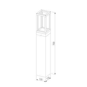 Ландшафтный светильник Elektrostandard Frame 1529 TECHNO LED черный 4690389219122 a072092